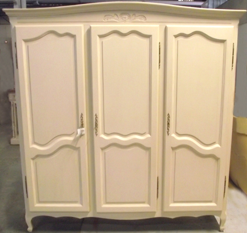 3 door provencal style armoire